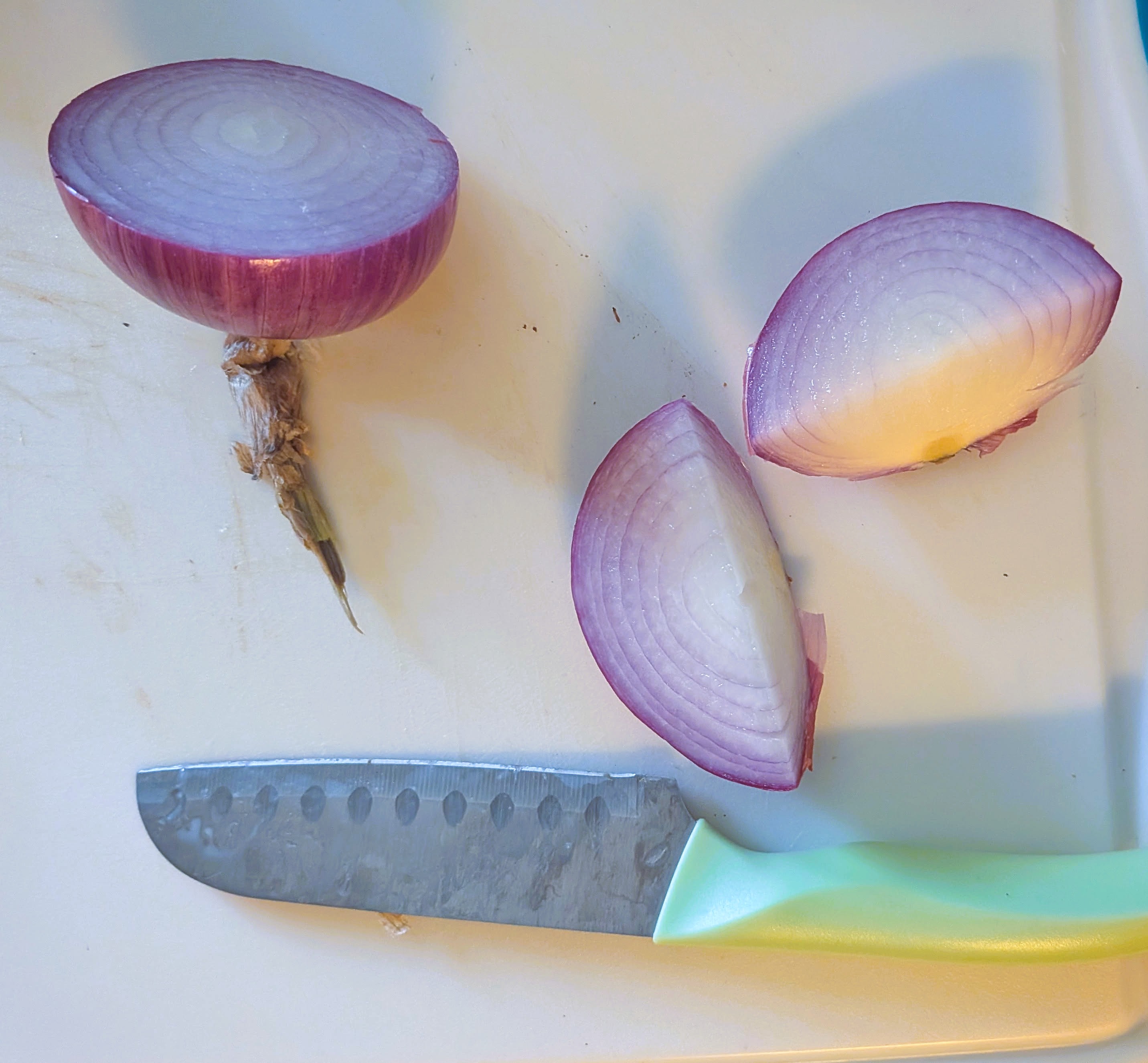 Blush Onion Cut Open